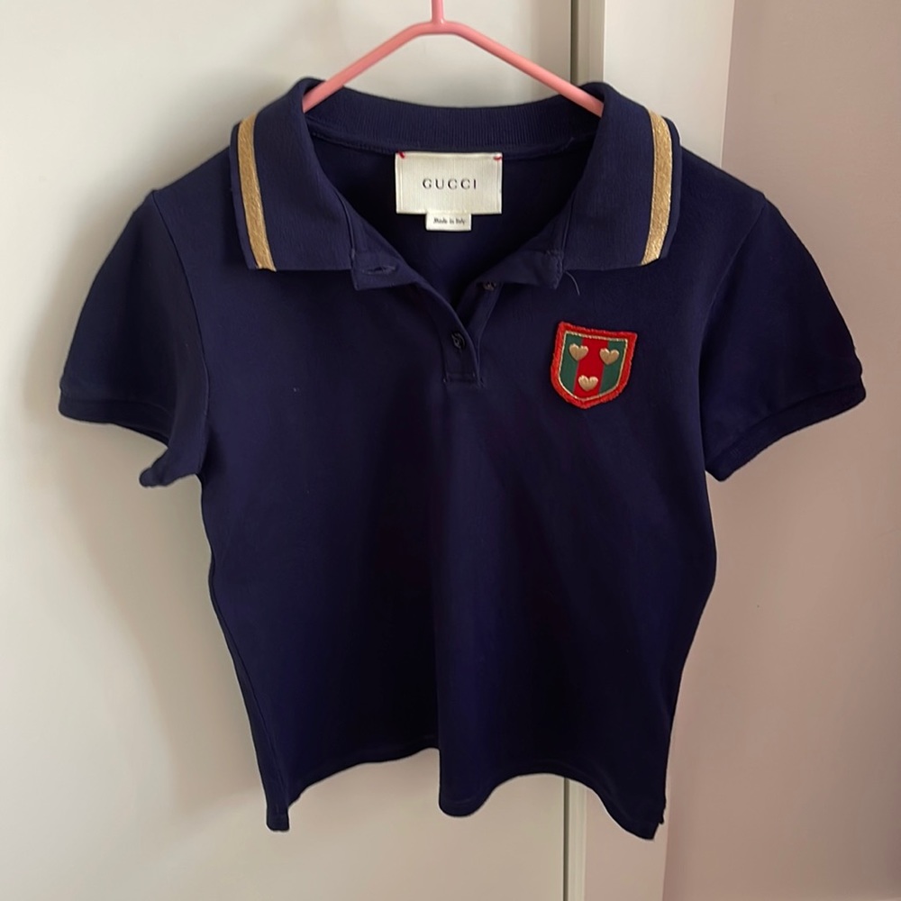 Authentic Gucci polo shirt kids size 8-9